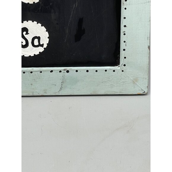 carousel unlimited Days of the week menu chalkboard wood framed hook White READ - Picture 5 of 7